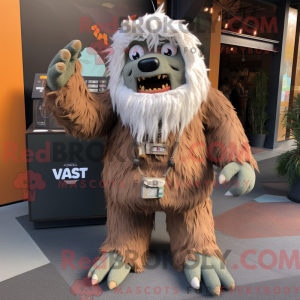 Rust Yeti mascot costume...