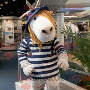 Navy Quagga maskot kostume...