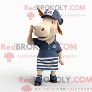 Navy Quagga mascot costume...