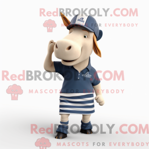 Navy Quagga maskot kostume...