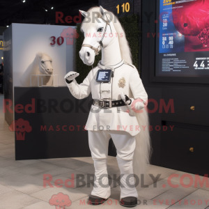 White Horse mascot costume...