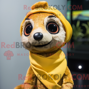 Gold Meerkat maskot...