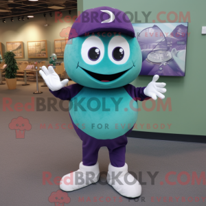 Teal Eggplant mascot...