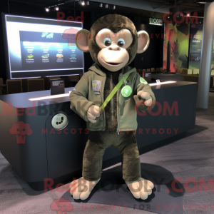 Olive Chimpanzee mascot...
