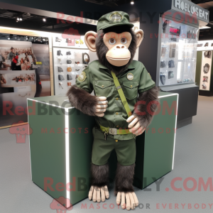 Olive Chimpanzee mascot...