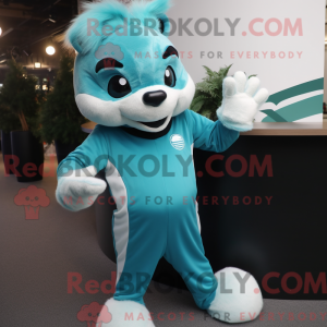 Figura de máscara Cyan...