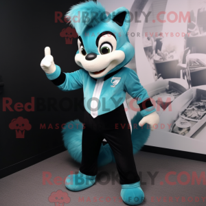 Figura de máscara Cyan...