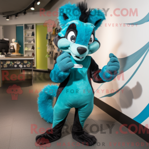 Postava maskota Cyan Skunk...