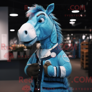 Cyan Quagga Maskottchen...