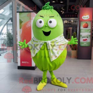 Lime Green Shakshuka mascot...