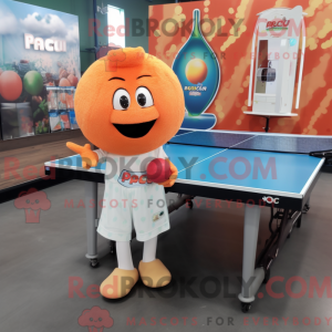 Peach Ping Pong Bord maskot...