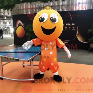 Peach Ping Pong Bord maskot...
