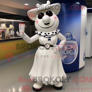 Cream Bottle Of Milk mascot...