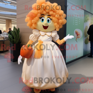 Maskottchenkostüm Peach...