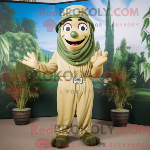 Olive Chief mascot costume...