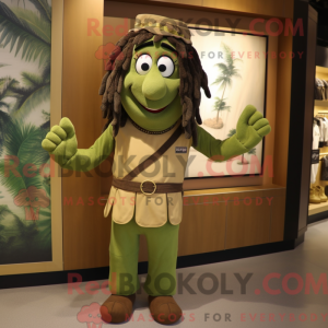 Olive Chief mascot costume...