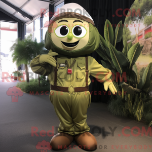 Olive Chief mascot costume...