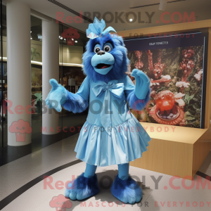 Blue Orangutan mascot...