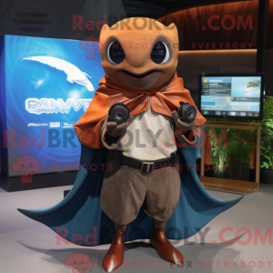 Rust Manta Ray Maskottchen...