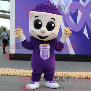 Purple Pop Corn mascot...