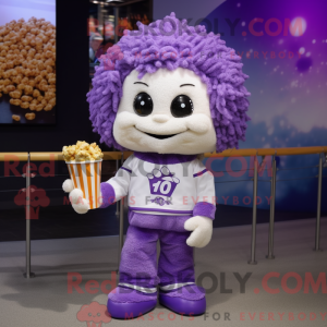 Purple Pop Corn mascot...