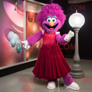 Magenta Juggle maskot...