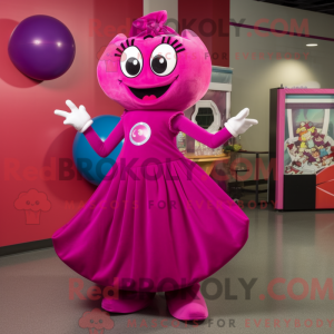 Magenta Juggle maskot...