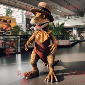 Brown Spinosaurus mascot...