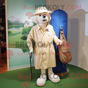 Cream Golf Bag mascot...