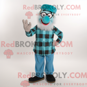 Turkis Mime maskot kostume...