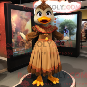 Brown Mandarin mascot...