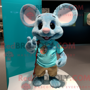 Turquoise Mouse mascot...