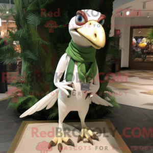 Hvid Dimorphodon maskot...