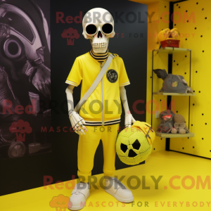 Lemon Yellow Skull mascot...