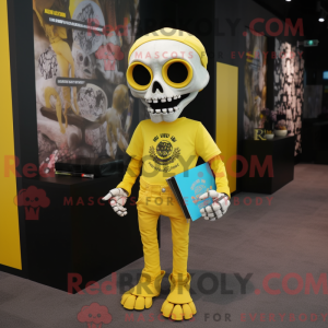 Lemon Yellow Skull mascot...