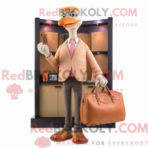 Peach Ostrich mascot...