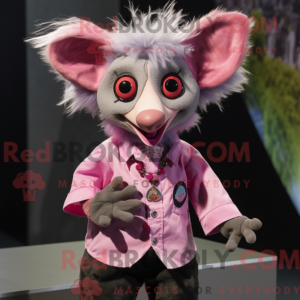 Pink Aye-Aye mascot costume...