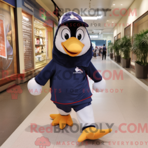 Navy Penguin maskot kostume...