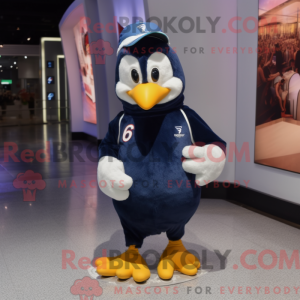 Navy Penguin mascot costume...