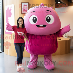 Postava maskota Magenta Dim...