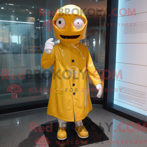 Gold Doctor maskot kostume...