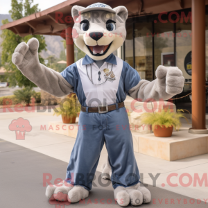 Gray Mountain Lion mascot...