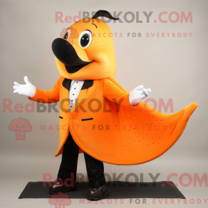 Orange Stingray mascot...