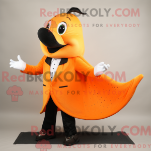 Orange Stingray maskot...