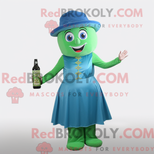 Blue Green Beer mascot...