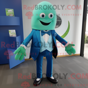 Blue Cucumber mascot...