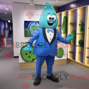 Blue Cucumber mascot...