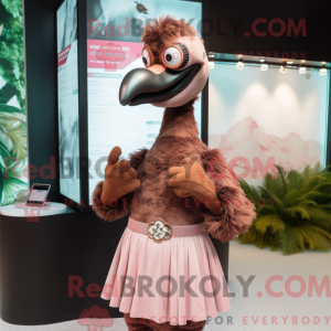 Brun Flamingo-maskotkostyme...