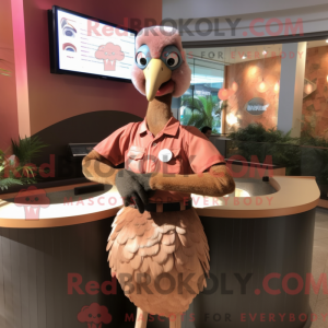 Brun Flamingo-maskotkostyme...