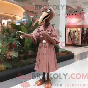 Brun Flamingo maskot...